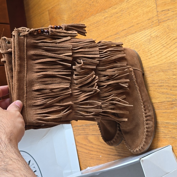 Steve Madden Suede Fringe Boot - Picture 4 of 4